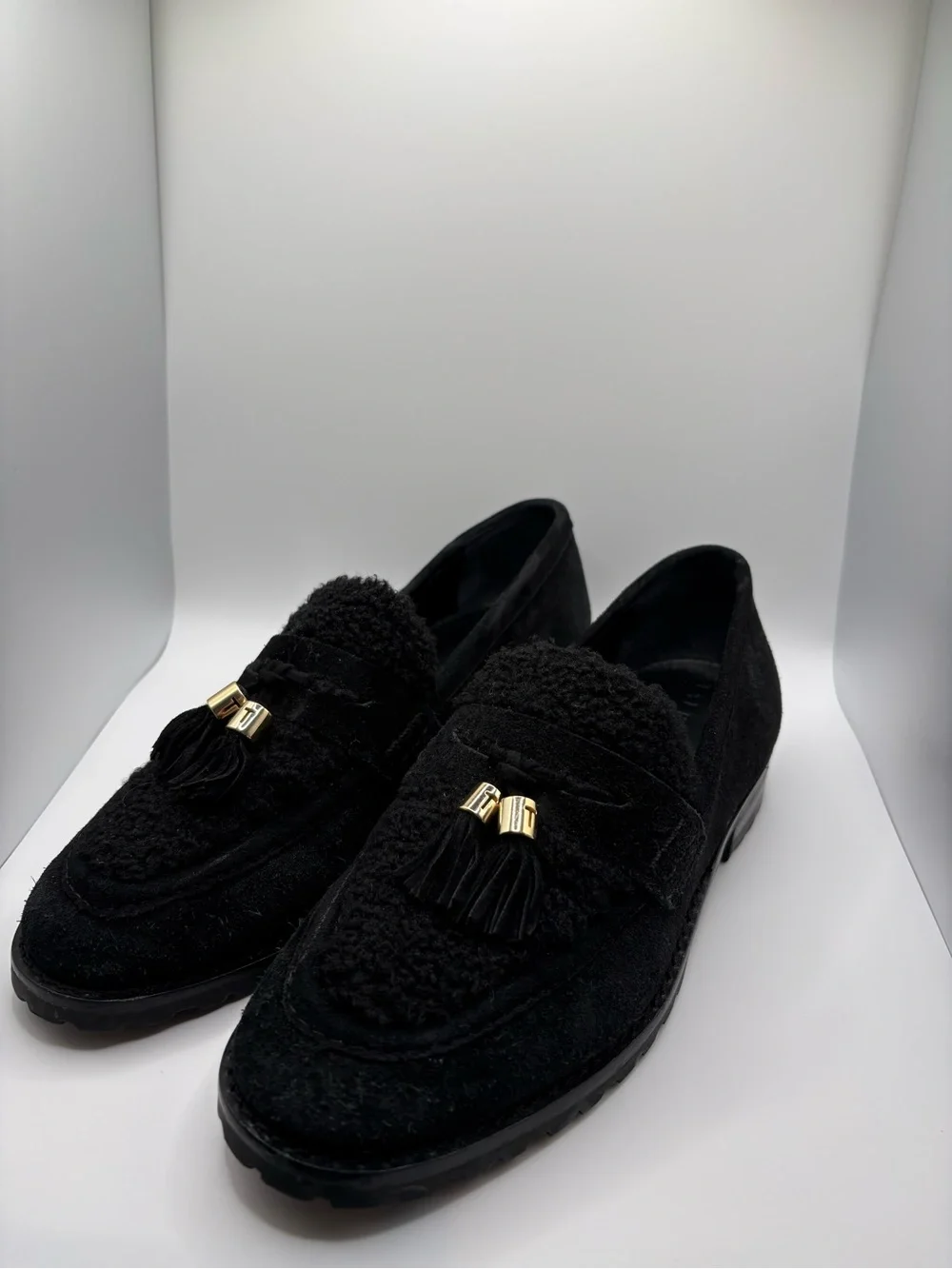Talbots Black Tassel Loafers
